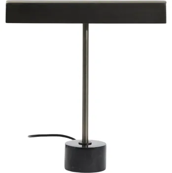 Lampička Kave Home Černá kovová stolní lampa Lynor