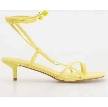 Reserved - LADIES` SANDALS - světle žlutá - 283CR-10X - 283CR-10X-38
