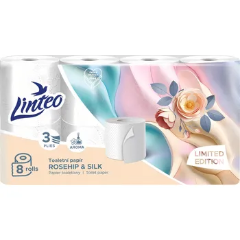 Toaletní papír Suchý toaletní papír bez vůně Linteo 8 ks