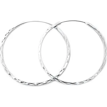 Náušnice AGATO Něžné stříbrné kruhové náušnice AGUC2439/SCS Průměr: 30 mm (1,47 g)