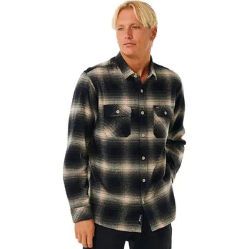 Pánská košile Rip curl pánská košile Count Flannel Taupe | Černá | Velikost M | 100% bavlna