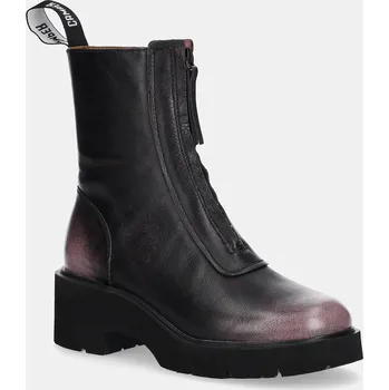 Dámské kozačky Kožené kotníkové boty Camper Milah dámské, černá barva, na podpatku, K400776-008 K400776.008 99X, EUR 37