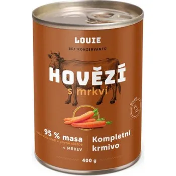 Krmivo pro psa Louie Hovězí s mrkví 400 g Marty SAM24384