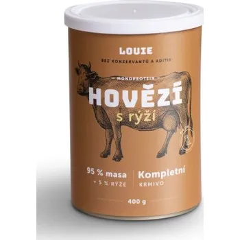 Krmivo pro psa Louie hovězí s rýží 400 g Marty SAM10074