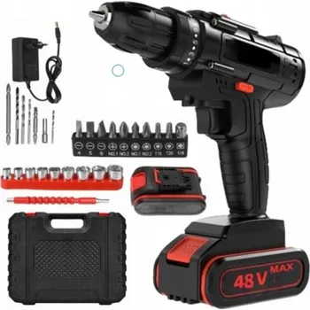 AKUMULÁTOROVÁ VRTACKA 48V LI-ION 2 BATERIE S PŘÍKLEPEM UNIVERZÁLNÍ