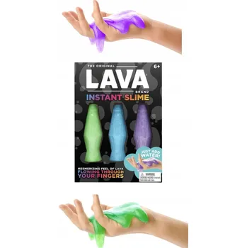 kreativní sada Sada na výrobu slizu Schylling - Lava Instant Slime 3 ks aktivovaný vodou