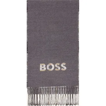 Šála Boss Pánská Šála Alistar, šedá / tmavě šedá / světle hnědá,...