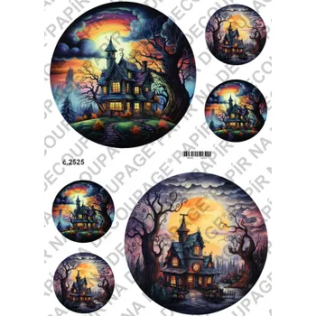 Umělecký papír Rýžový a soft papír na decoupage - Hallowen - KB2525 Materiál: Rýžový papír, Rozměr: A4