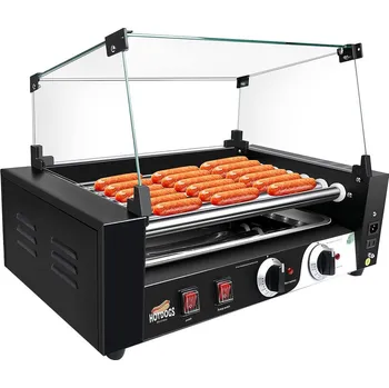 Kuchyňský gril Valcový gril na přípravu a ohřívání HOT DOG párků