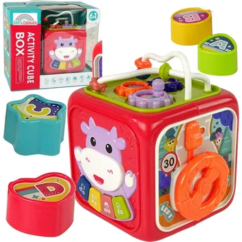 Hodiny KOSTKA VZDĚLÁVACÍ MULTIKOSTKA 6 V 1 HODINY POČÍTADLO TŘÍDIČ VOLANT SENZORY