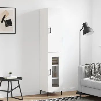 přebalovací pult a komoda Skříň highboard bílá 34,5 x 34 x 180 cm kompozitní dřevo IM_3199041