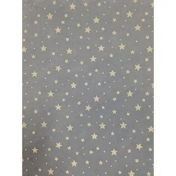 Barevná dekorační plsť A4 - světle modrá s hvězdičkami