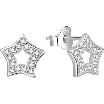 Náušnice AGATO Stříbrné náušnice hvězdičky se zirkony AGUP2110L