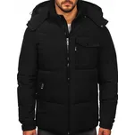 Černá pánská zimní bunda s kapucí Denley /54