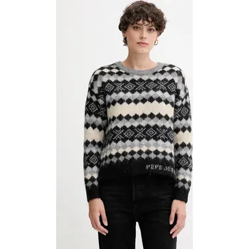 Dámský svetr Svetr s příměsí vlny Pepe Jeans PL7000039 šedá 90X, vel. XS