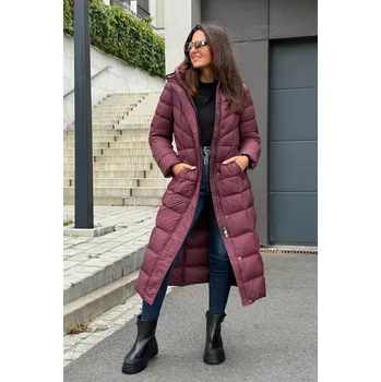 Dámský kabát Dámský zimní kabát BEAUMONT VALENTINA BM09660253 vínový Velikost: 44