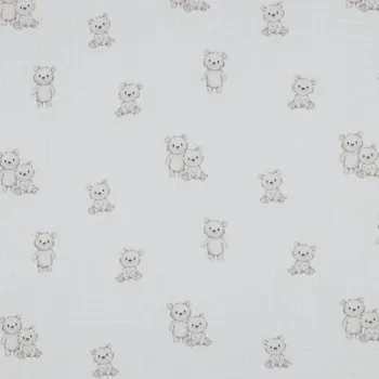 Zavinovačka Lily is sailing Péřová mušelínová zavinovačka - Medvídci Velikost: 80 x 80 cm, Varianta: povlak zavazování páskem