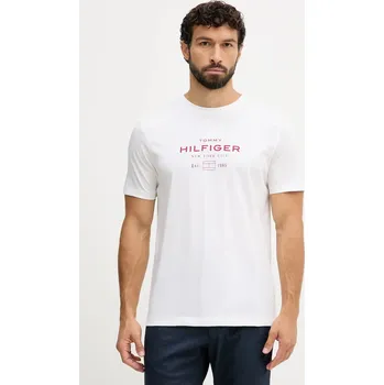 Pánské tričko Bavlněné tričko Tommy Hilfiger MW0MW40002 bílá 00X, vel. S