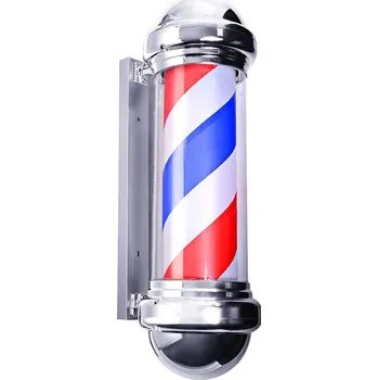 Plechová cedule Svítící barber shop znamení