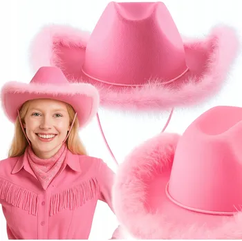 Klobouk KOVBOJSKÝ KLOBOUK RŮŽOVÝ