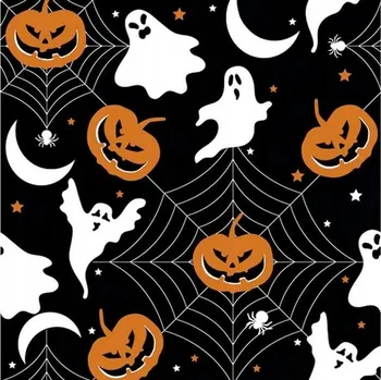 Papírový ubrousek Papírové ubrousky "Dýně a duchové", Maki, 33x33 cm, 20 ks