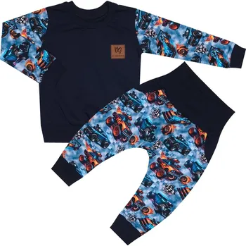 Tepláková souprava - Monster truck (bez kapuce) Velikost: 116