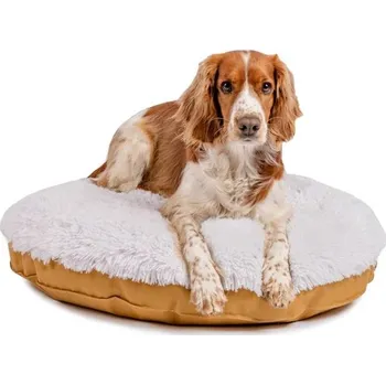 Pelíšek pro psa Samohýl Exclusive Matrace kulatá Aries okrová 80cm