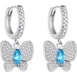 AGATO Jemné dívčí náušnice s motýlky AGT-ED010KWBL