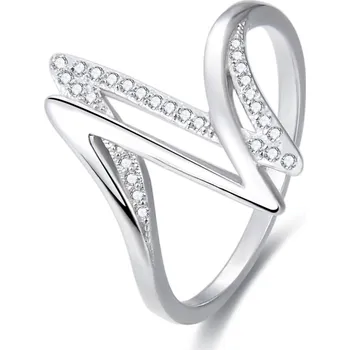 Prsten AGATO Originální prsten se zirkony AGG143 Velikost: 60 (2,7 g)