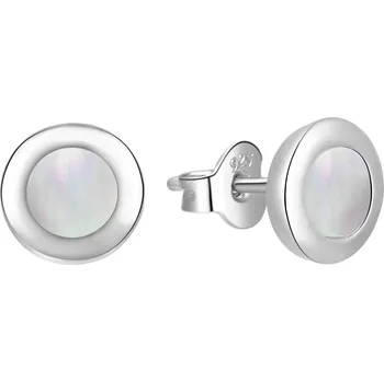 Náušnice AGATO Něžné stříbrné náušnice s perletí AGT-E217P