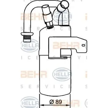 Sušič klimatizace BEHR HELLA SERVICE Vysoušeč klimatizace BHS 8FT 351 335-011