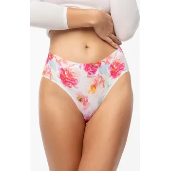 Dámské oblečení Kalhotky Peony Simple Classic bílo-červené - Julimex Velikost: XL