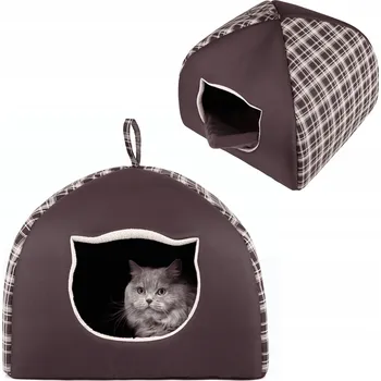 Pelíšek pro kočku Domeček pro kočky, Budka Buda Hobbydog - R3: 49 x 49 cm