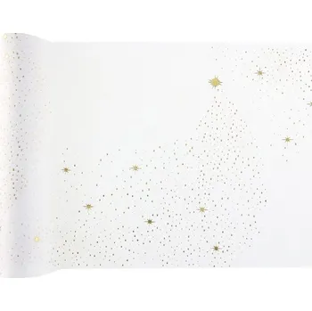 ubrus běhoun Hvězdný prach Bílá 27 x 250 cm