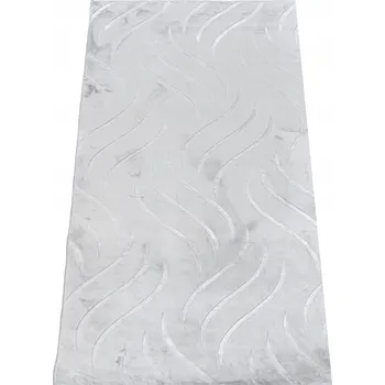 Koberec Koberec BĚHOUN Glamour 80x150 cm FALA Šedý PROTISKLUZOVÝ MĚKKÝ kobereček