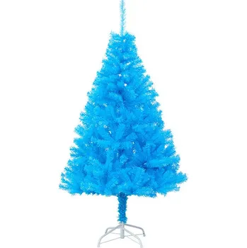 Vánoční dekorace Modrý umělý vánoční stromek, 120cm 230 větví