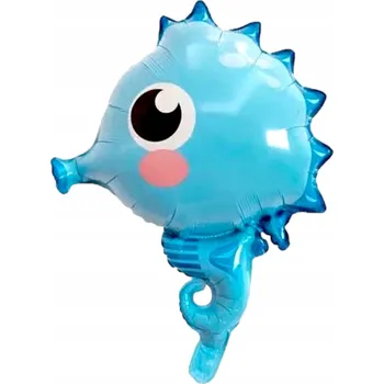 Balónek FÓLIOVÝ BALÓNEK MOŘSKÝ KONÍK 63 CM ZVÍŘE MOŘSKÁ ZVÍŘATA KORÁLOVÝ ÚTES