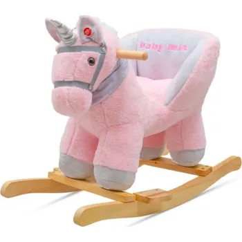Houpací kůň Baby Mix Houpací koník jednorožec 56422 růžový