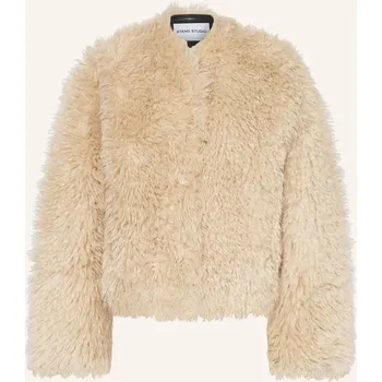 Dámský blejzr Stand Studio Dámská Plyšová Bunda Charlotte, režná, 38