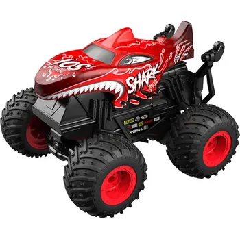autíčko Červený drifting auto s dálkovým ovládáním s žralokem