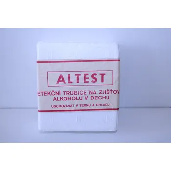 Alkohol tester ČSSR Detekční trubice na zjišťování alkoholu v dechu ALTEST