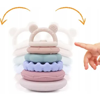 Věž pro skládání Moonkie - Stohovací kroužky