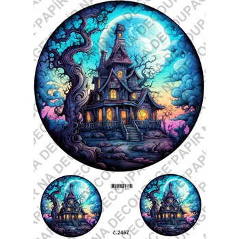 Umělecký papír Rýžový a soft papír na decoupage - Hallowen - KB2467 Materiál: Soft, Rozměr: A4