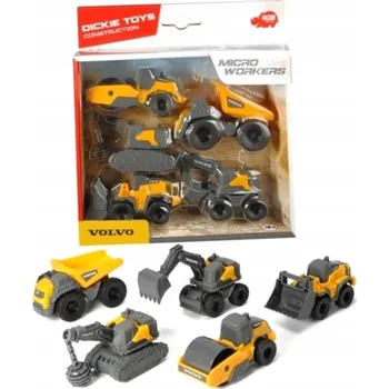 autíčko Dickie stavební vozidla Volvo 5-balení sklápěčka buldozer sada aut