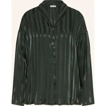 Dámské tričko Hanro Dámské Pyžamové Tričko Indra, tmavě zelená / zelená, 34