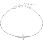 AGATO Stříbrný náramek s křížkem AGB484/20