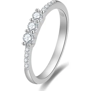 Prsten AGATO Třpytivý stříbrný prsten se zirkony AGG464 Velikost: 62 (1,85 g)