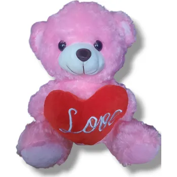 plyšák MEDVÍDEK se srdíčkem PLYŠOVÁ HRAČKA plyšový _ výšivka MILUJI TĚ