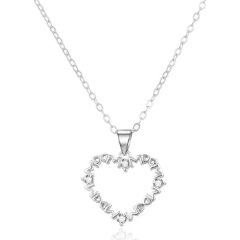 Náhrdelník AGATO Romantický stříbrný náhrdelník ve tvaru srdce AGS1239/47