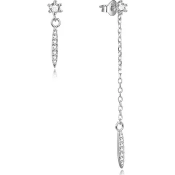 Náušnice AGATO Asymetrické stříbrné náušnice se zirkony AGUP1974